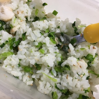 【幼児食】赤魚と冬菜の混ぜご飯★